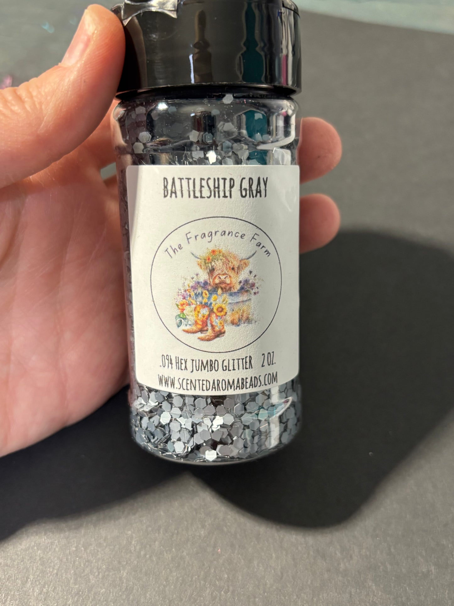 Battleship Gray Jumbo Glitter