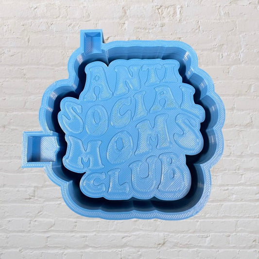 Anti-Social Mom's Club Silicone Mold - KMN Scented Aroma Beads