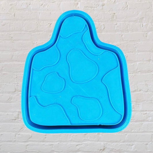 Cow Print Cow Tag Silicone Mold - KMN Scented Aroma Beads