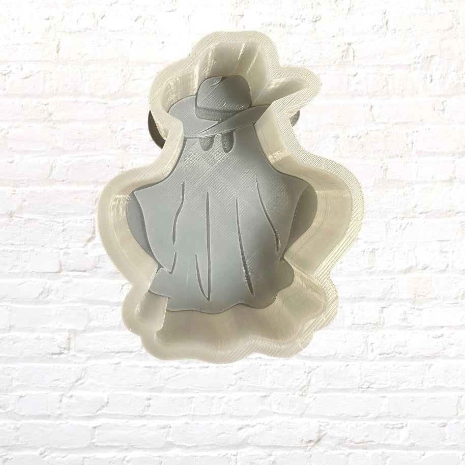 Cowboy Ghost with Hat Silicone Mold - KMN Scented Aroma Beads