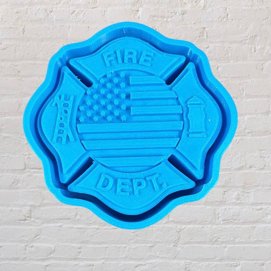 Firefighter Logo Silicone Mold - KMN Scented Aroma Beads