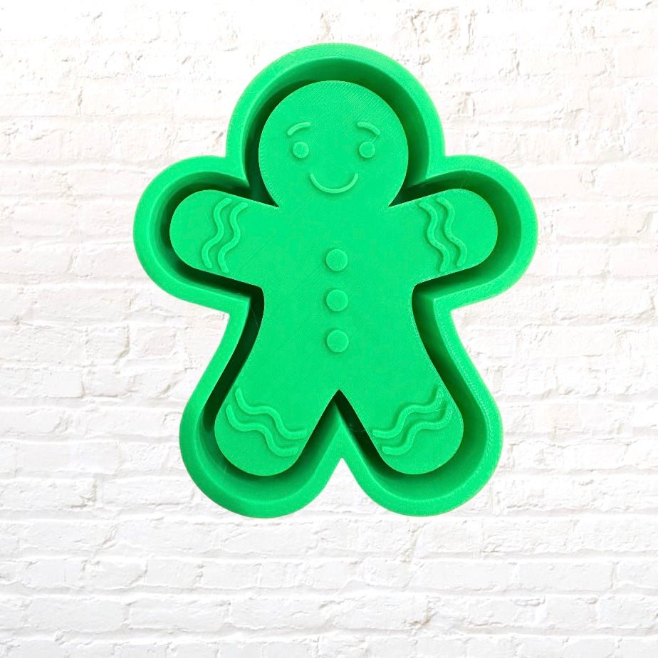 Gingerbread Man Christmas Silicone Mold - KMN Scented Aroma Beads