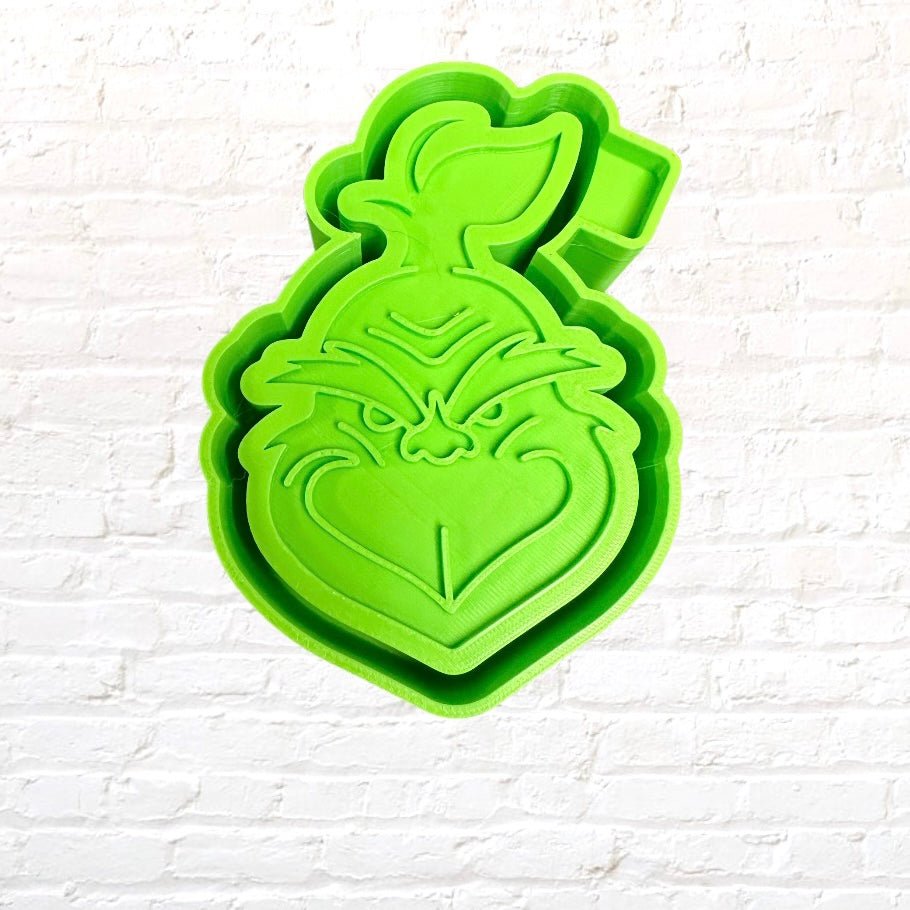 Green Man Face Christmas Silicone Mold - KMN Scented Aroma Beads