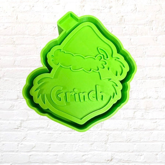 Green Man Face with Santa Hat Silicone Mold - KMN Scented Aroma Beads