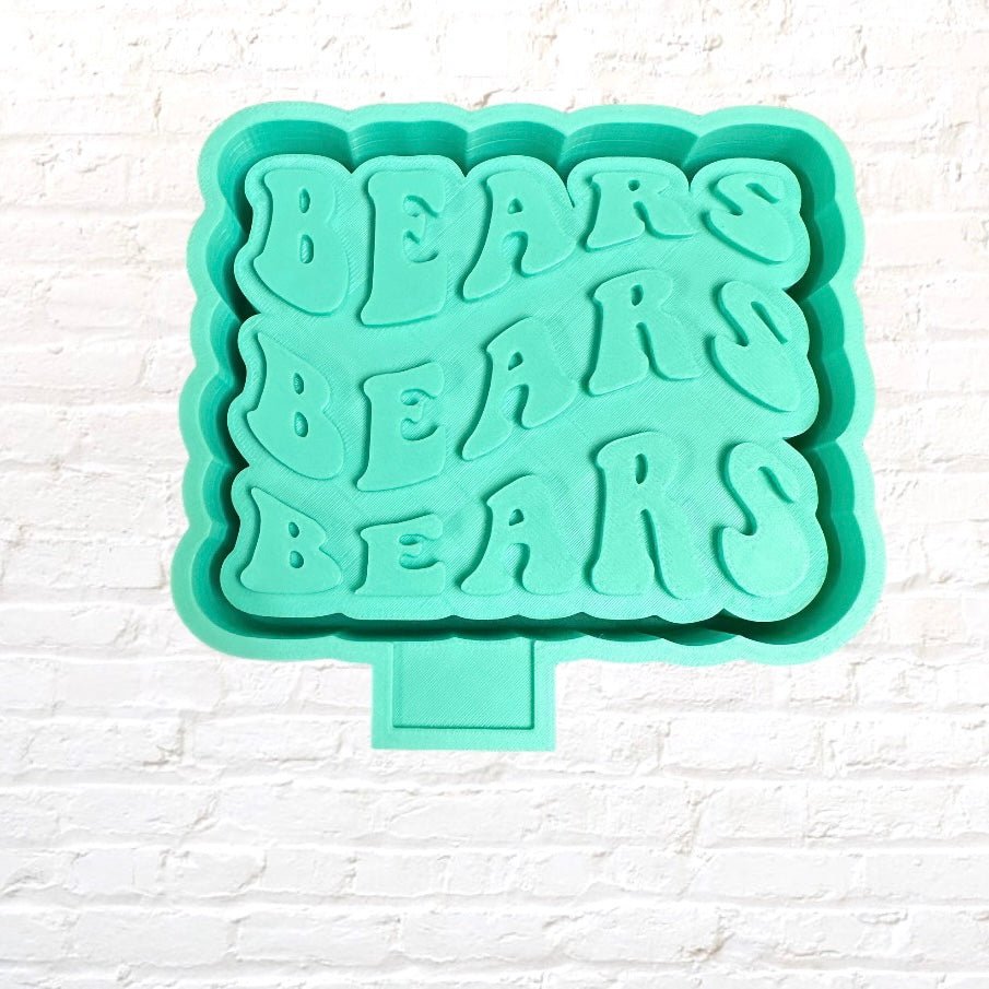 Retro Bears Mascot Silicone Mold - KMN Scented Aroma Beads