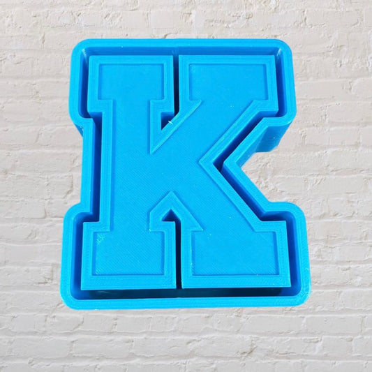 Varsity Letter K Logo Silicone Mold - KMN Scented Aroma Beads