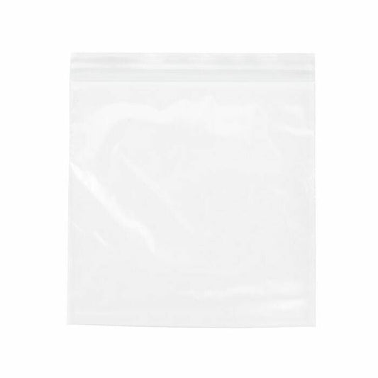 Zipper Polypropylene Bags with hang hole - 5" x 5"